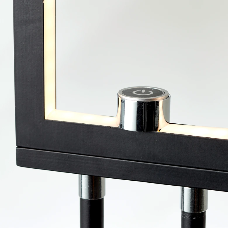 Stehleuchte Mats, schwarz, 150 x 27 cm, Stehlampe 