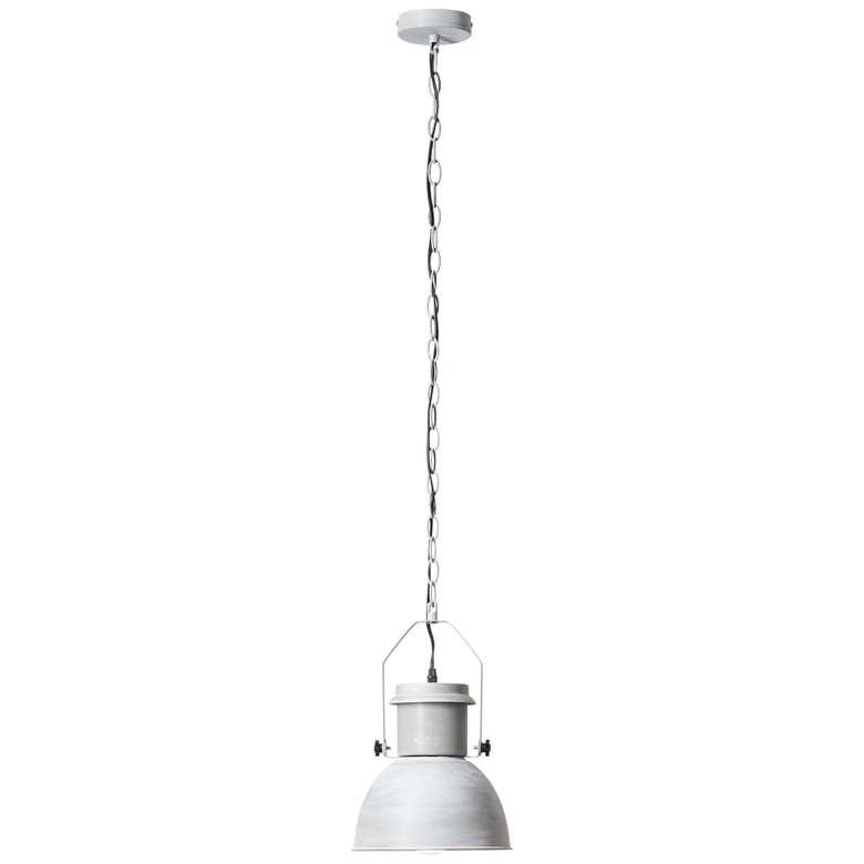 Pendelleuchte Milo, grau, 123,8 x 23 cm, Metall Pendellampe, dimmbar 