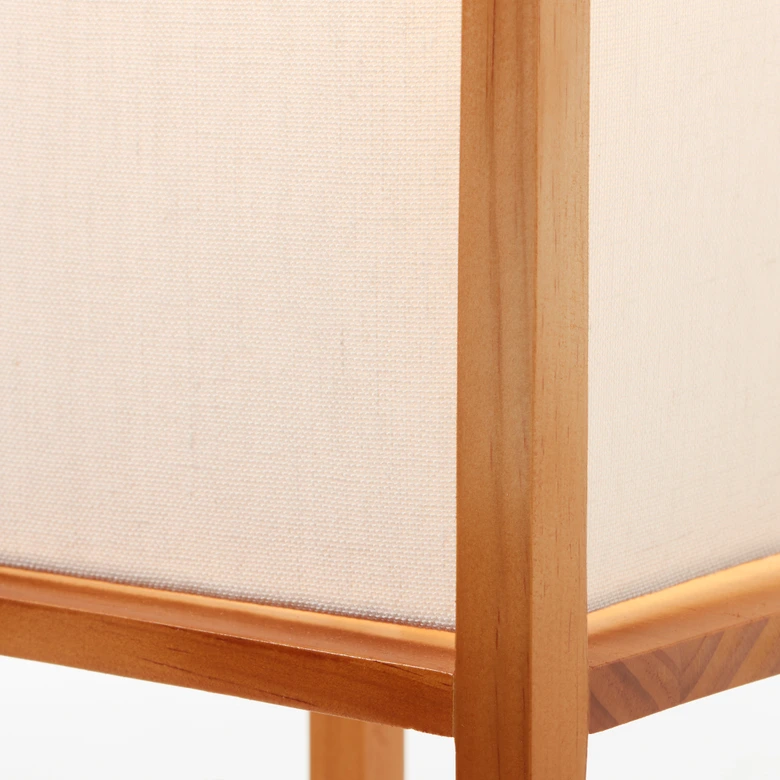 Tischleuchte Nala, braun, 53 x 20 cm, Textil Nachttischlampe, dimmbar 