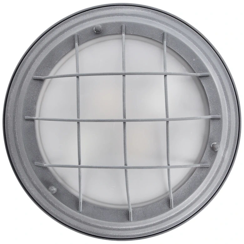 Wand- und Deckenleuchte Sina, grau, 14,5 x 34 cm, Glas Deckenlampe, dimmbar 