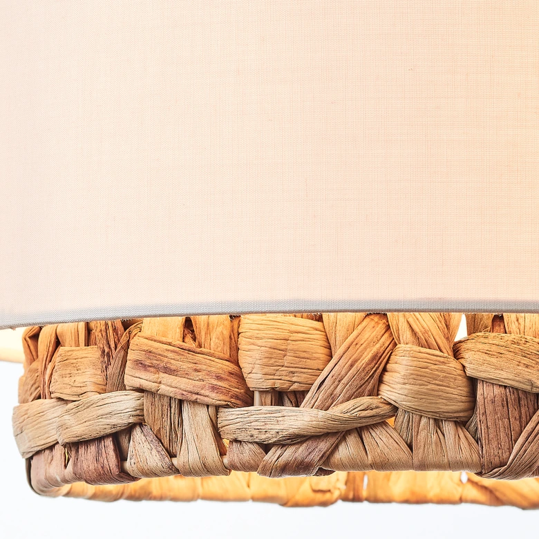 Pendelleuchte Till, braun, 120 x 110 cm, Textil Lampe 