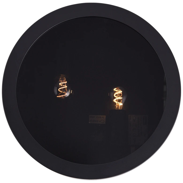 Deckenleuchte Miriam, schwarz, Ø 31 cm, Metall Moderne Deckenlampe 