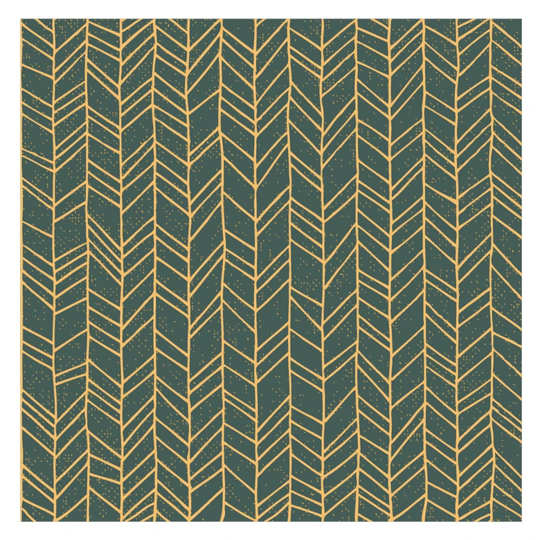 Azulejos Adhesivos en espiga filigrana - verde naranja (alto brillo) - lote de 12 Alto brillo | 15x15 cm