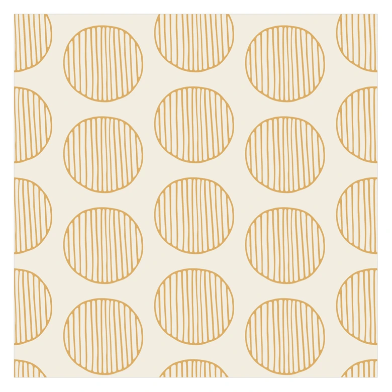 Naklejki na płytki Boho - Koła pomarańczowe - Zestaw 12 sztuk 