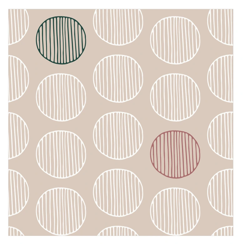 Autocollants carrelage cercles boho - lot de 12 