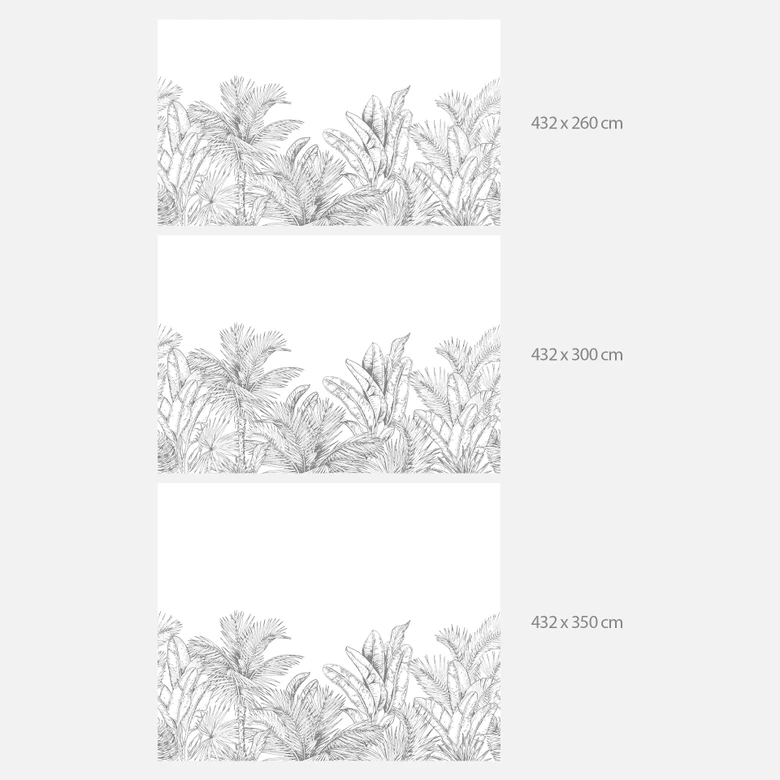 Fototapete Dschungel Illustration 