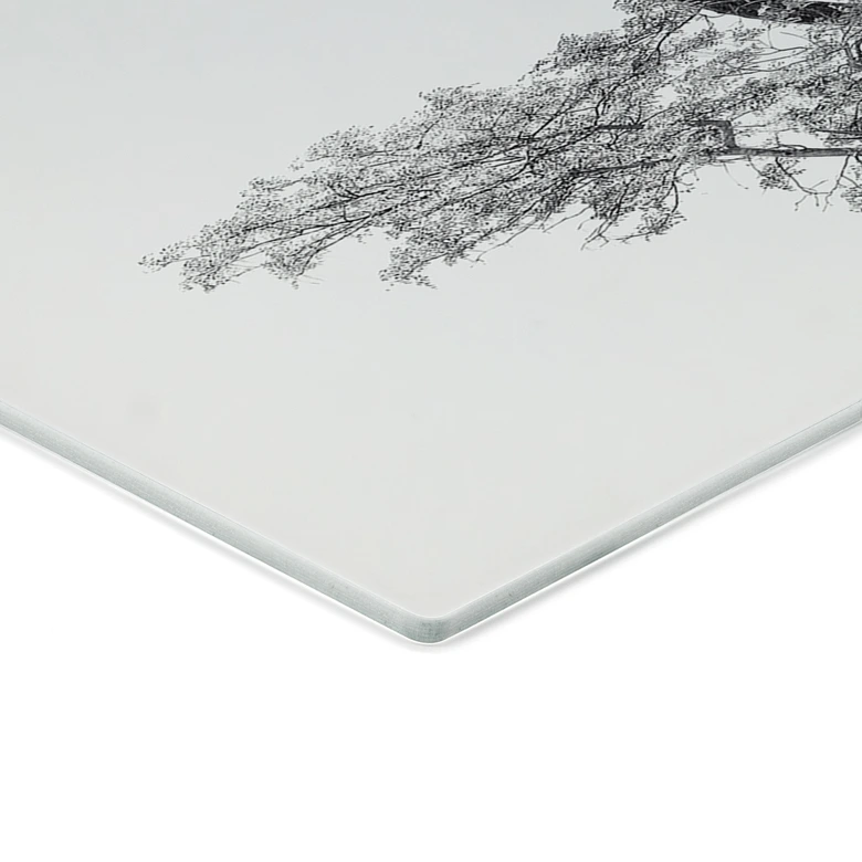 Herdabdeckplatte Minimalistischer Baum in ruhiger Landschaft - Flour 