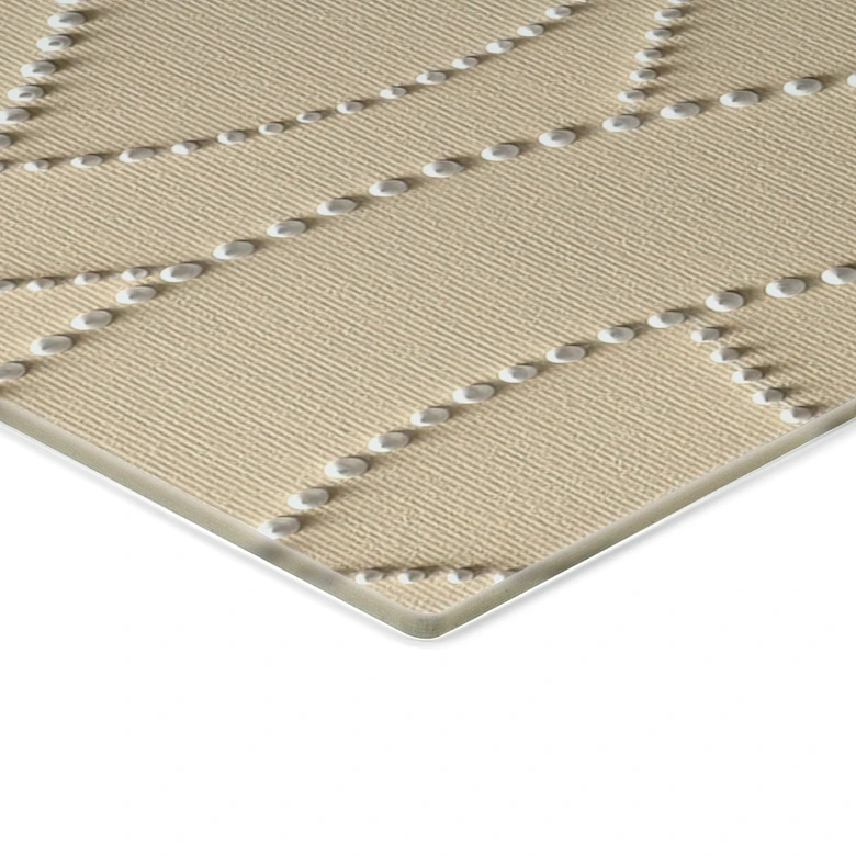 Dækplade til komfur Abstrakte ringe beige - Grande 