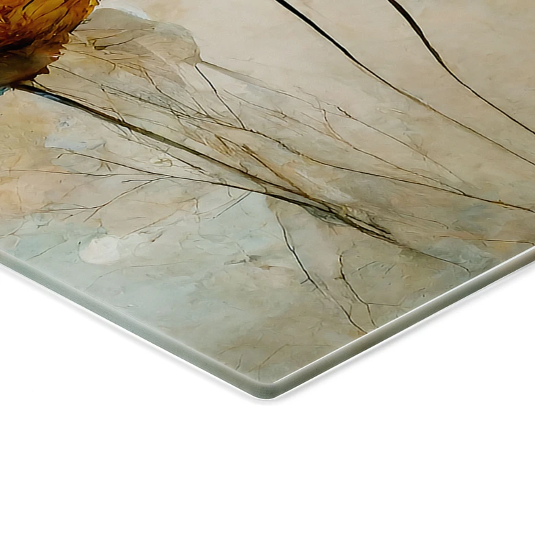 Bouquet of dried flowers stove cover plate - Treechild 