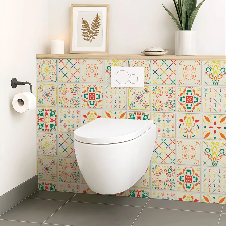 Sticker pour carrelage Villa tzigane - Set de 12 