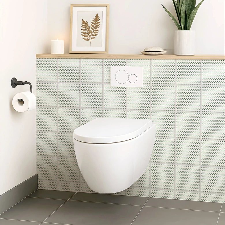 Adesivi piastrelle - Verde - Set 12 pz. 