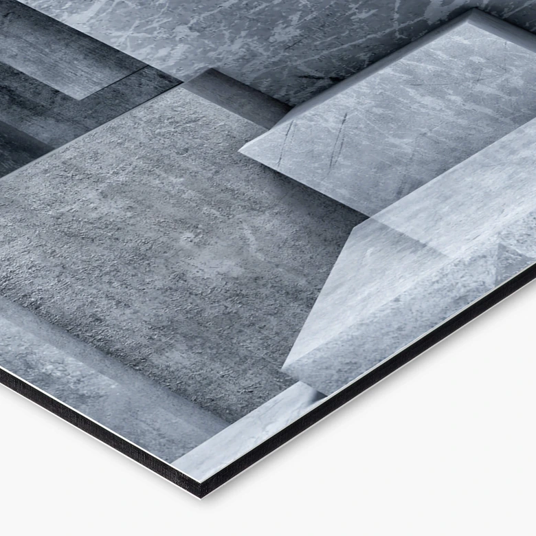 Küchenrückwand 3D Betonblöcke 