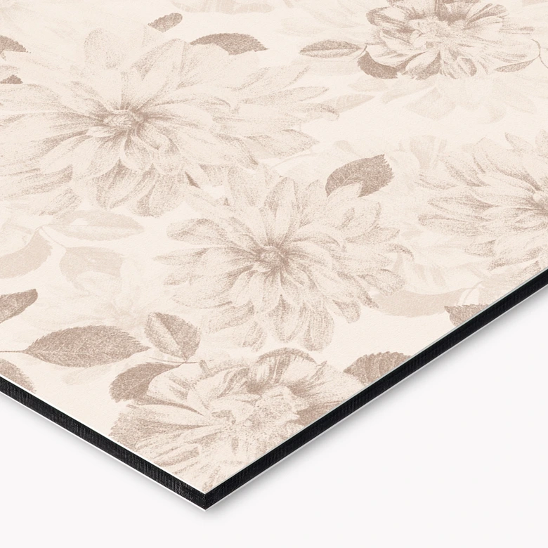 Küchenrückwand Dahlien Shabby Chic Beige - Bloomery Decor 