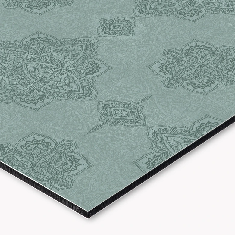 Küchenrückwand Mandala-Muster Marrakesch Grün - Bloomery Decor 