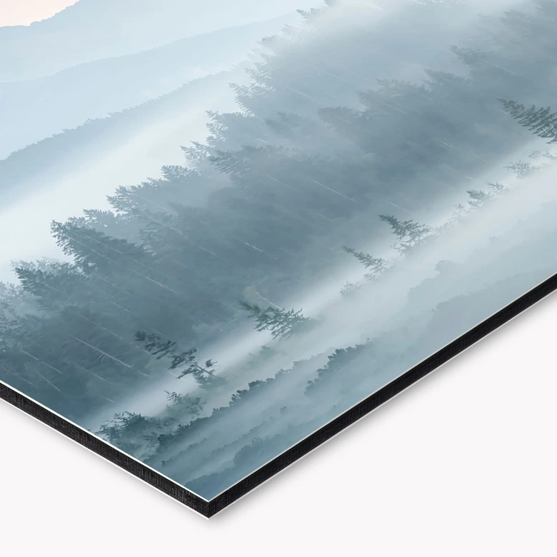 Küchenrückwand Neblige Waldlandschaft im Herbst - Eisenmann 