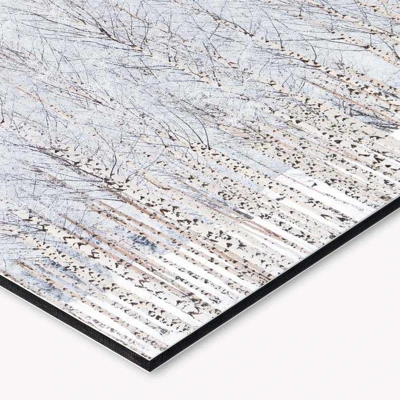 Küchenrückwand mit Natur-Motiv Birkenwald im Winter - EMELIEmaria 