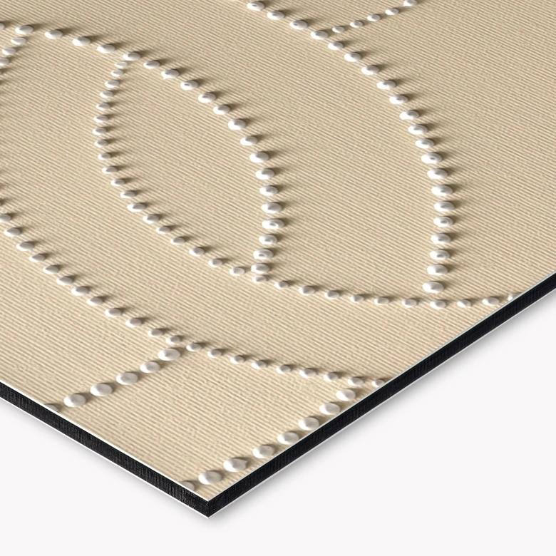 Küchenrückwand Abstrakte Ringe beige - Grande 