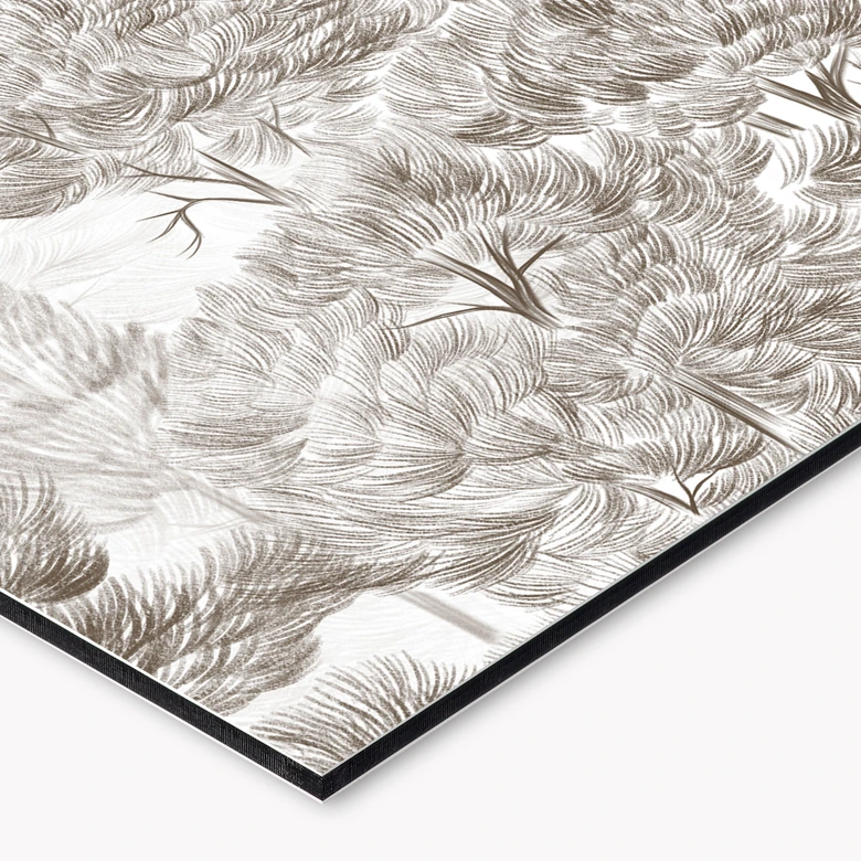 Küchenrückwand Wald mit Waldlandschaft in Beige - Ms Tiff 