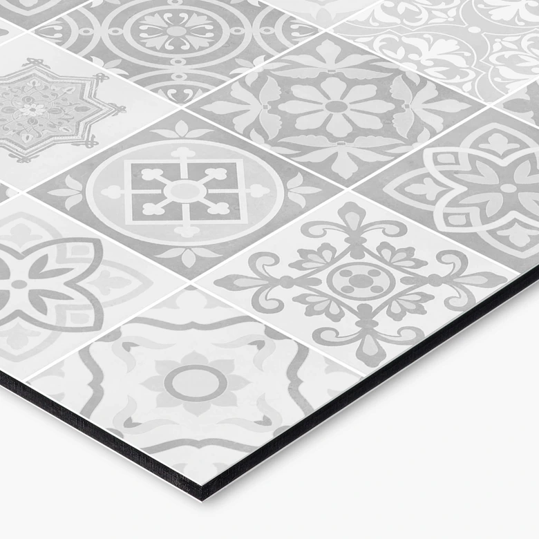Küchenrückwand Ornamente - Betonoptik 03 