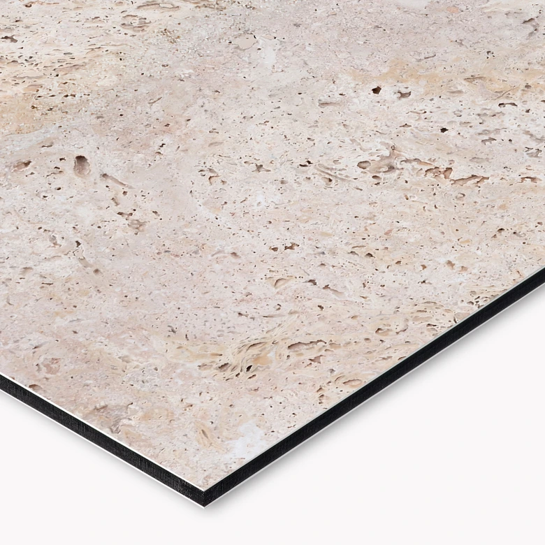 Küchenrückwand Textur einer beigen Steinmauer - Pictufy Studio 