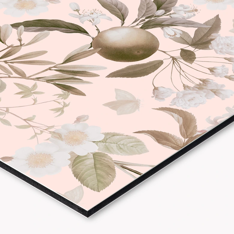 Küchenrückwand Boho-Illustration mit Blumen und Früchten - UN Designs 