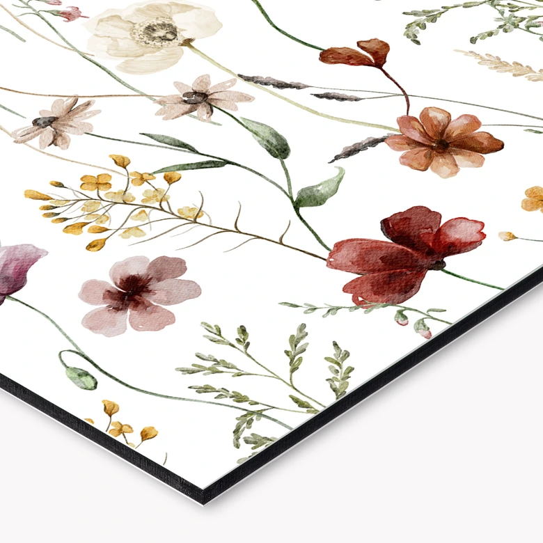 Küchenrückwand Bunte Wildblumen - UN Designs - Alu-Dibond 