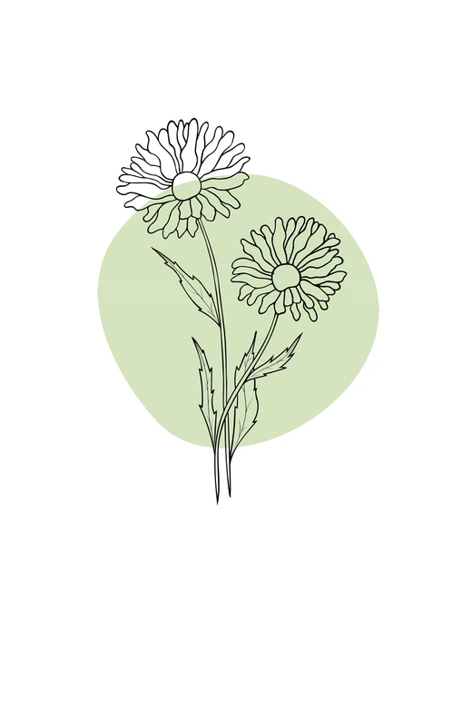 Personalisierbares Leinwandbild Monatsblume April 