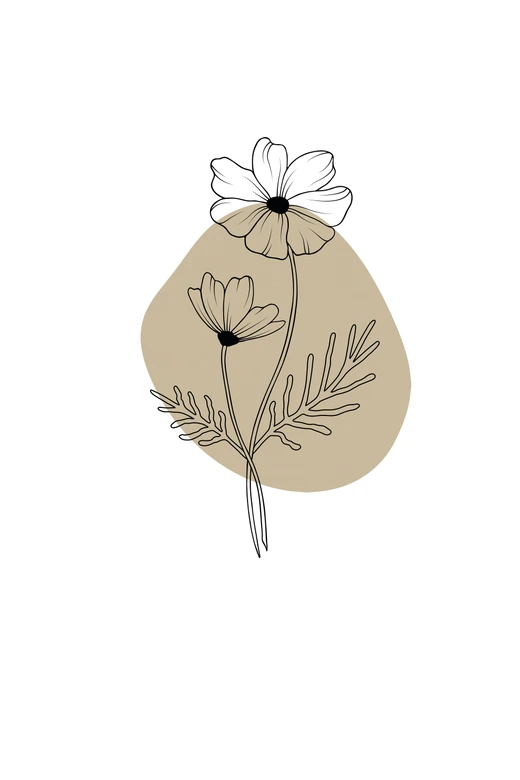 Personalisierbares Leinwandbild Monatsblume Oktober 