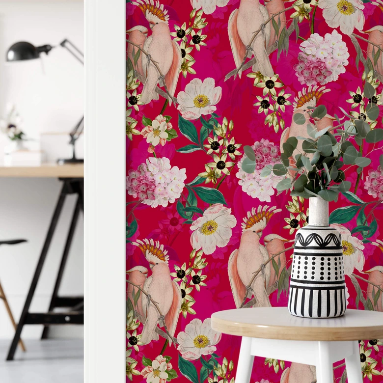 Mustertapete UN Designs - Paradiesisch Pink 