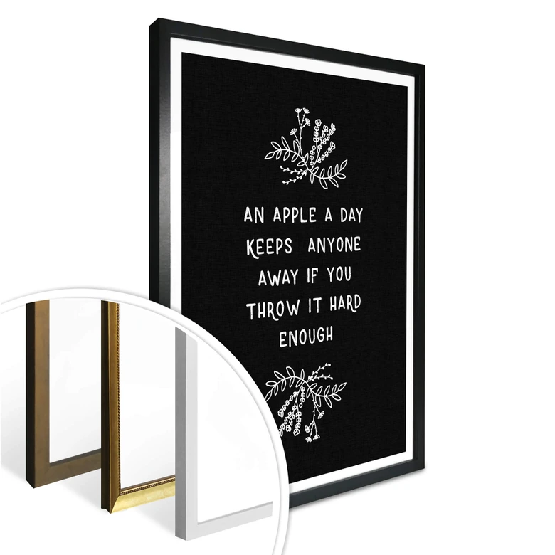 Póster Orara Studio - Una manzana al día 