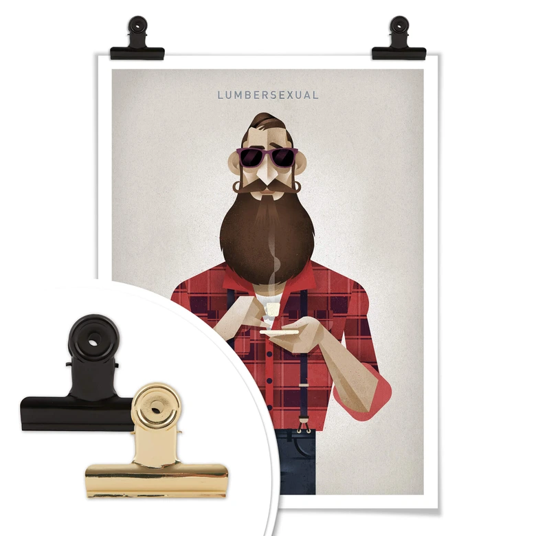 Poster Braun - Lumbersexual 