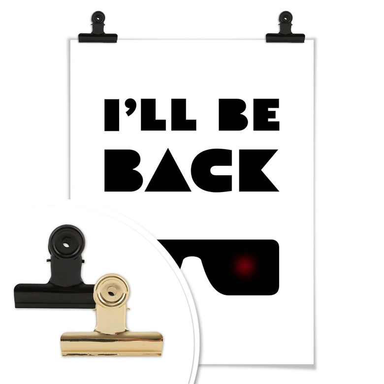 Poster I'll be back 