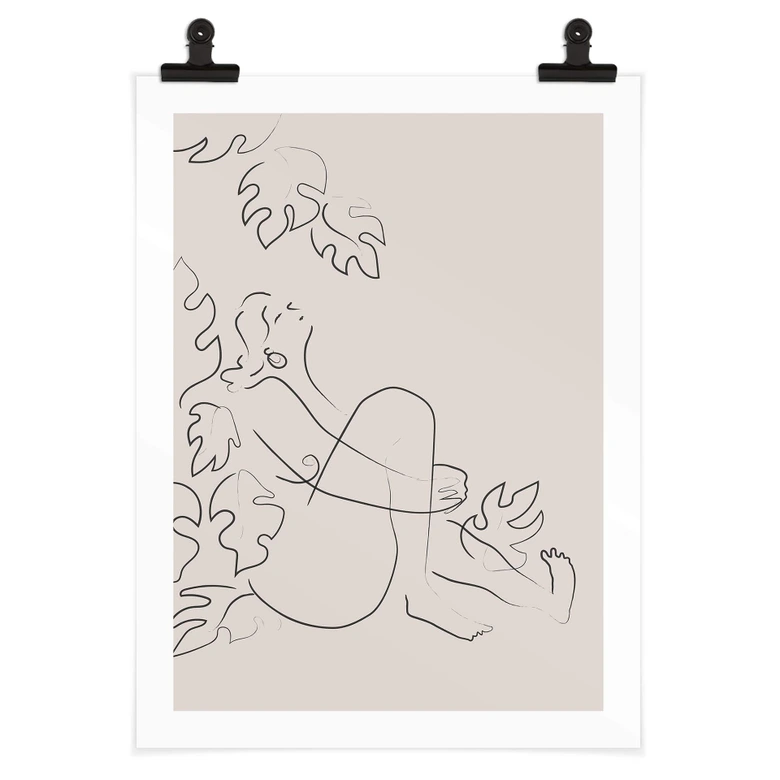 Poster 1X Studio - Nackte Frau in der Natur 