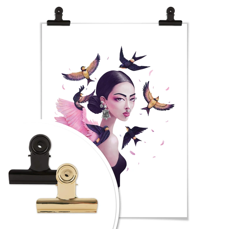 Poster Korenkova - Boho Girl 1 
