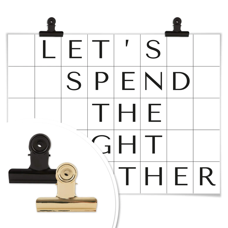 Poster avec grille - Let's spend the night together 