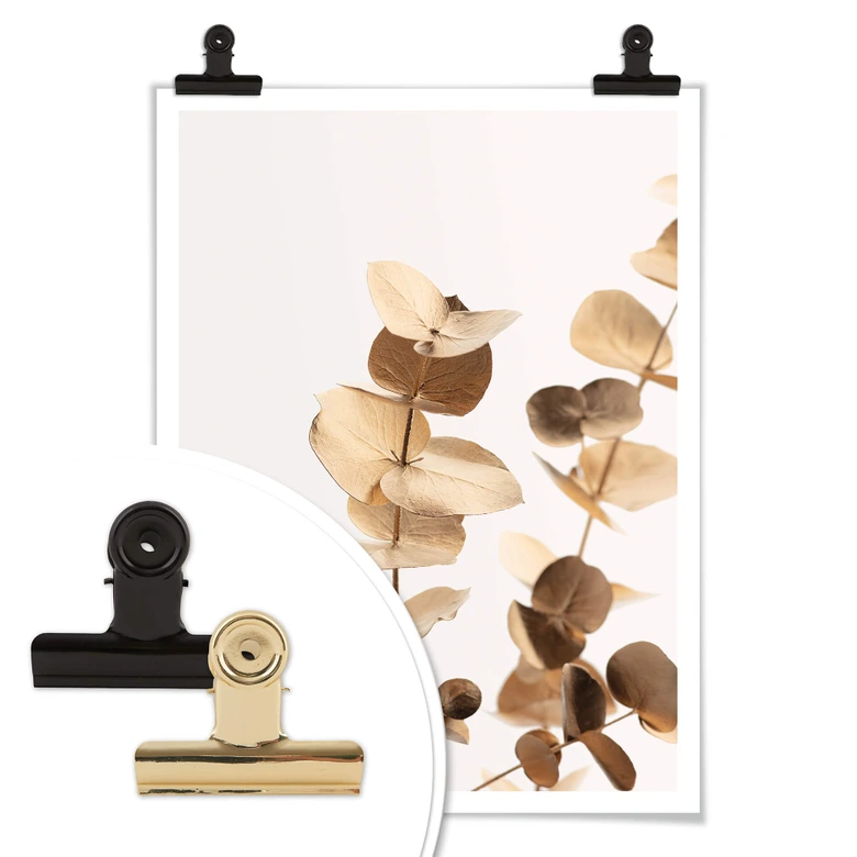 Poster 1X Studio - Goldener Eukalyptus 
