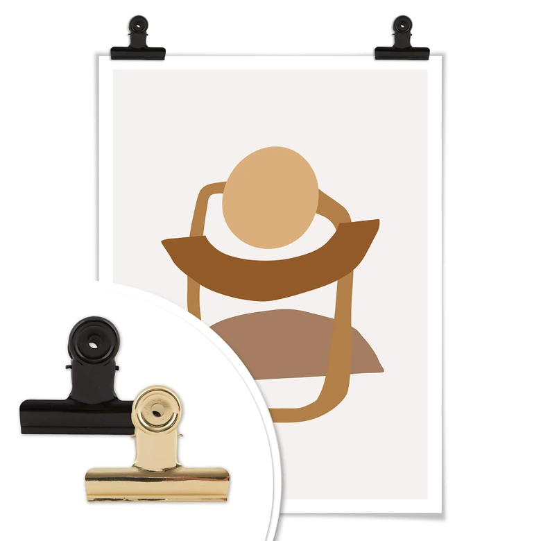 Póster Abstracción en equilibrio 