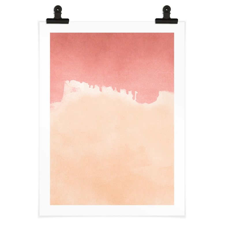 Poster Pfirsichfarbener Himmel - Amini 