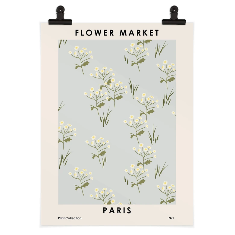 Poster NKTN - Flower Market Paris 