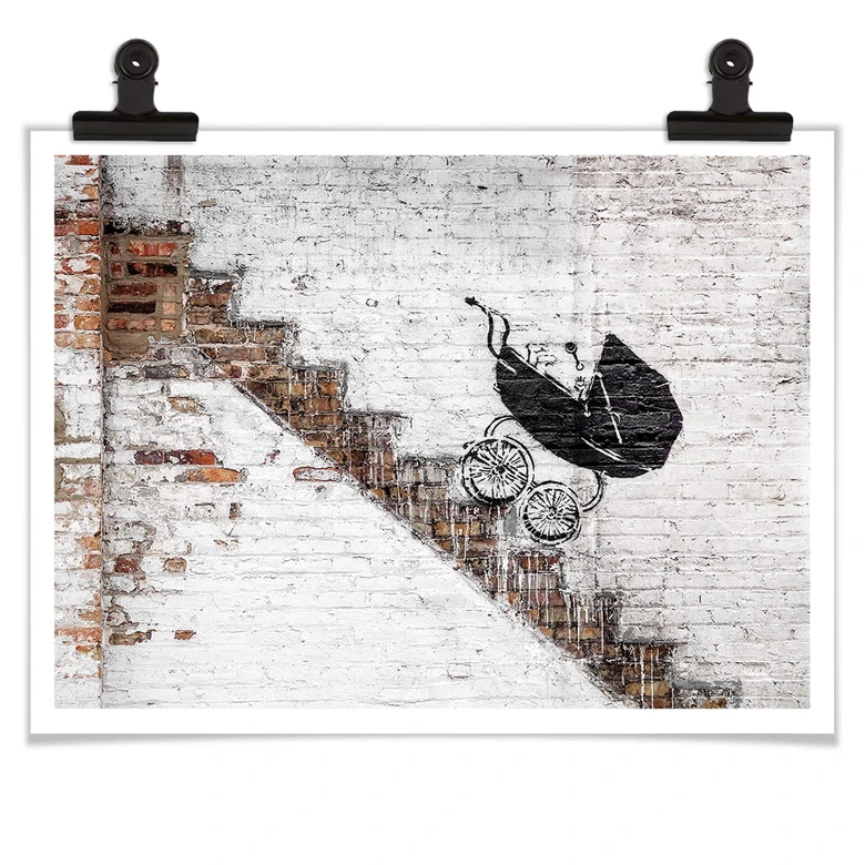 Poster Banksy - Baby Carriage 