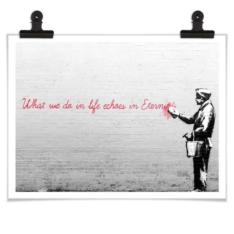 Poster Banksy - Ekon i evigheten 