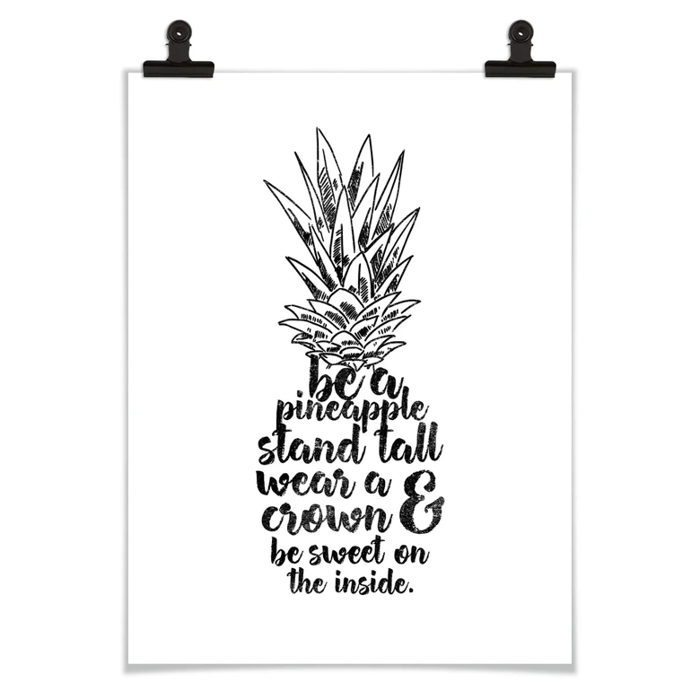 Poster Be a pineapple 