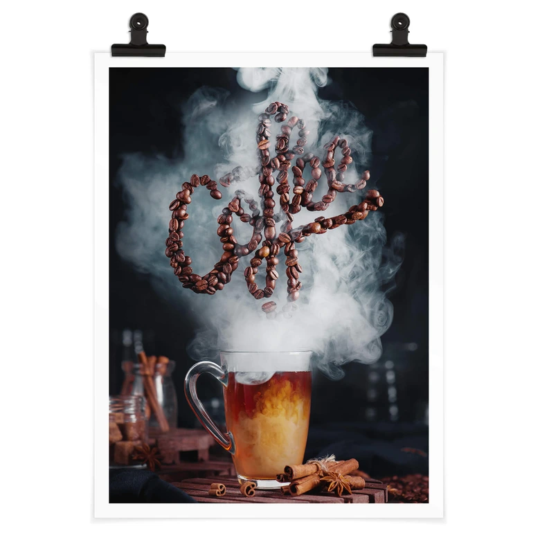 Poster Belenko - odeur de café 