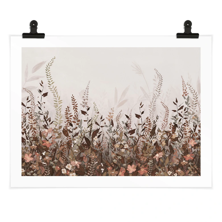 Poster Blumenwiese Vintage - Lane 