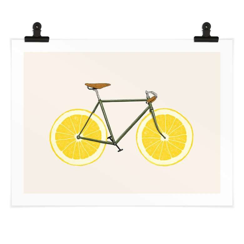 Poster Lemon Bicycle - Bodart 