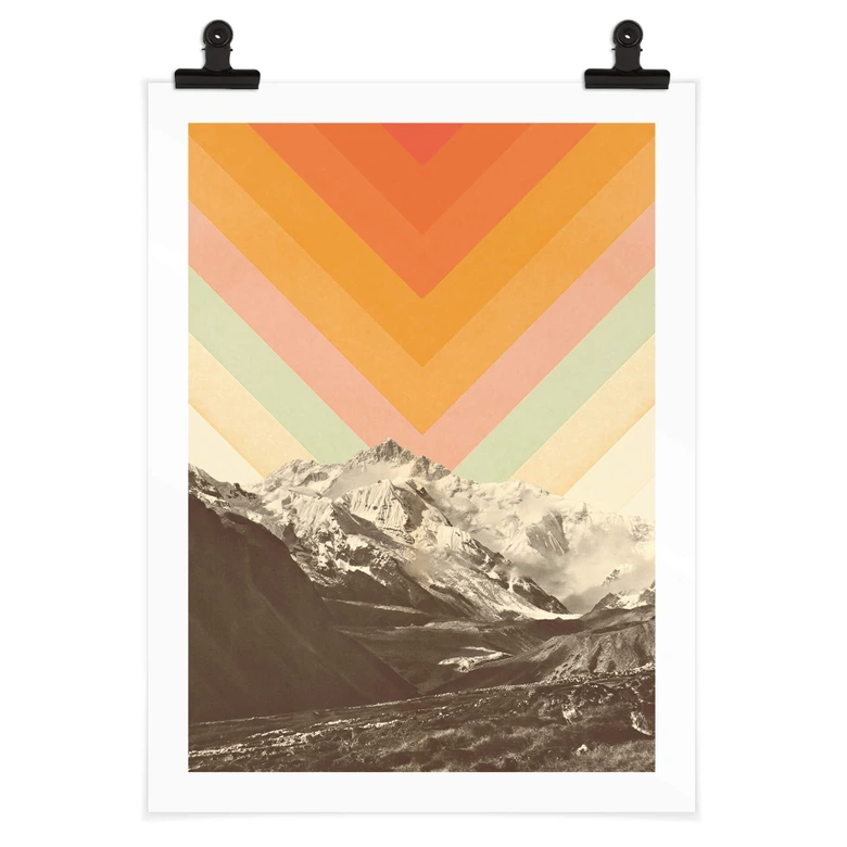 Poster Bodart - Retro Mountain Landscape 