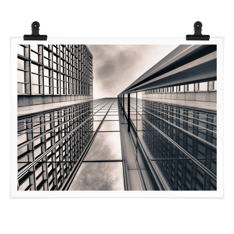 Poster Brown - Wolkenkratzer 