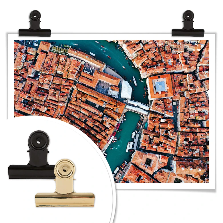 Poster Colombo - Venedig von oben 