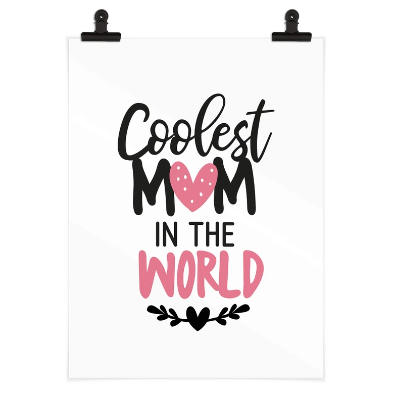 Poster Coolest Mom in the world 