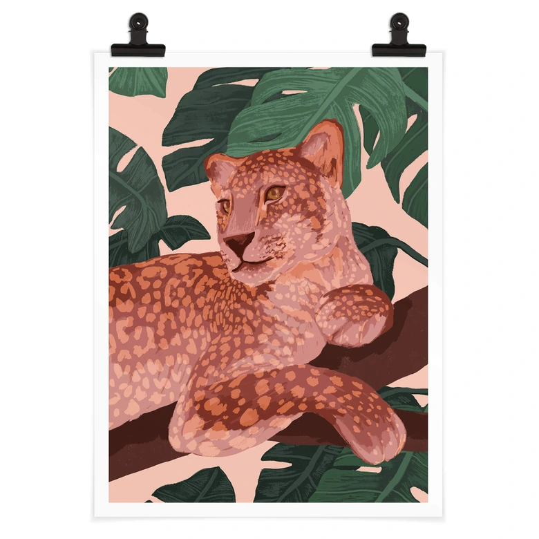 Poster Goed Blauw - Goldener Panther 